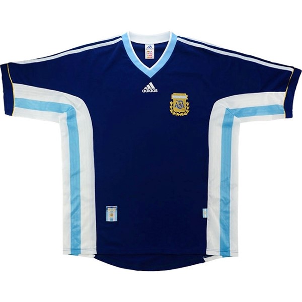 Camiseta Argentina Segunda equipación Retro 1998 Azul